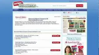 How-to Use Hancock Fabrics Coupons and Hancock Fabrics coupon codes