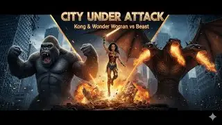 Three-Headed Beast Destroys the City | Kong & Wonder Woman's Last Stand 🔥