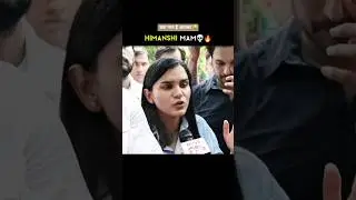 Himanshi Mam 👍🙏 Delhi Protest SSC #ssc #protest #cgl #chsle #motivation #teachers