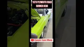 Plymouth Road Runner HEMI Muscle Car 1970 года #шорты #выставкаклассическихавтомобилей