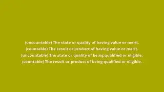what is the meaning of worthiness
