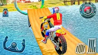 Real Water Surfer Bike Racing - Bike Motocross Driving 2022 - Android GamePlay #2