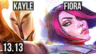 KAYLE vs FIORA (TOP) | 900+ games, 5/1/1 | KR Master | 13.13