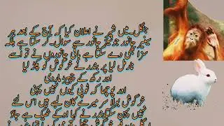 Read Urdu story || Khargosh Aur Bandar ki Kahani