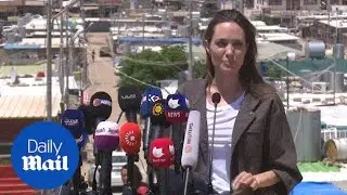 Angelina Jolie visits 33,000 people at Domiz refugee camp