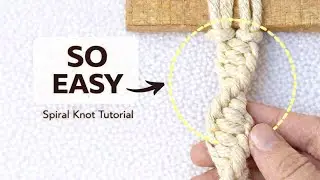 SO EASY! Spiral Knot Tutorial for Beginners | Handmade Pattern Kaise Banaye