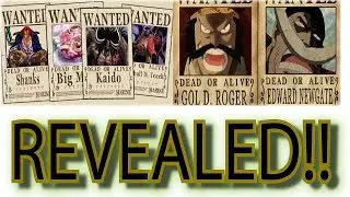 One Piece 4 Emperors, Whitebeard, Gold D. Roger Bounty Revealed!!