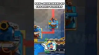 POV :  NIGHTMARE OF LOG BAIT PLAYERS || #clashroyale #supercell #feedshorts