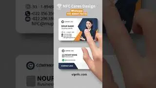 NFC Visiting Card Design | Smart Digital Business Card | One Tap Contact Save #nfccard #vipnfc #card