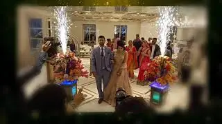 Unique Bride and Groom Entry || by Akomic design studio