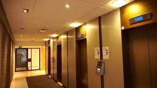 2008 ThyssenKrupp destination dispatch traction elevators @ Henrik Ibsens gate 100, Oslo, Norway