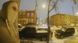 Man Slippery Ice Fail Caught On Doorbell || WooGlobe Funnies