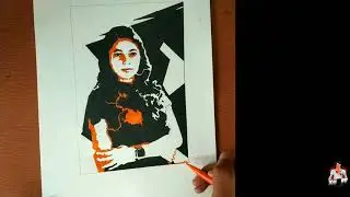 DRAWING BRIGHT FOX THE FF QUEEN👑 #shorts  #garenafreefire ഞാൻ BRIGHT FOXനെ വരച്ചു[ POPART ]❤