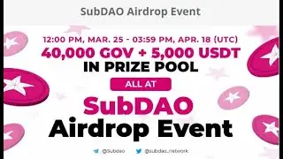 SubDAO Airdrop by DesiAirDrops!