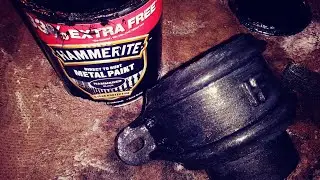 Покраска чугуна металлической краской Hammerite