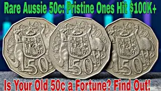 Your Old 50&cent; Coin Could Be Worth $126,400! Rare 1970s-80s Australian Coat of Arms Gems !