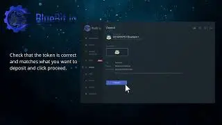 BlueBit Exchange Tutorial - Deposit Crypto - Brought to you by BlueSparrow