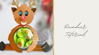 Reindeer Candy Holder SVG cut