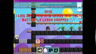 Growtopia | Got Butterfly leash by farming grass  | PascalGM GT