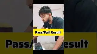 Pass/Fail Result in Excel! Use of if Formula in Excel #shortfeed #youtube #shortvideo ##exceltips