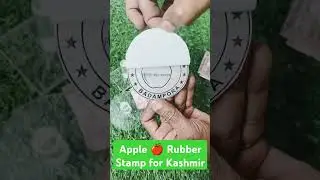 How to make 80mm round Rubber Stamp for Packaging Box 🎁#stampfactory #stamps