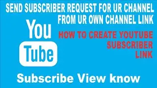 How to create youtube subscribers link