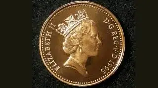 UK 1995 ONE PENNY Coin VALUE - Queen Elizabeth II