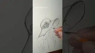 beautiful girl sketch easy drawing pencil ART HUB SF #shortsviral #shorts #trending