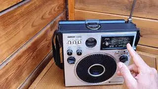Как управлять радиоприёмником National Panasonic GX600 RF-1150LB World Radio 1975 года выпуска