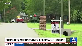 Community meetings over affordable housing