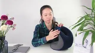 Custom Logo Personalized Orthopedic Office Memory Foam Neck Support Nap Pillow