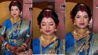 Bride কে সাজাতে গিয়ে ভুল রাস্তায় চলে গেলাম😢😟  #receptionbride  #vlogvideo #duskyskinmakeup