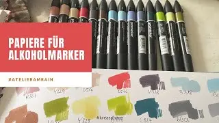 Papiere für Alkoholmarker - Sketchbook Test Papiere Layoutpapiere