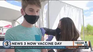 &lsquo;This will be a summer of change&rsquo;: News 3 Now Vaccine Day gives 565 shots, mostly to 12- to