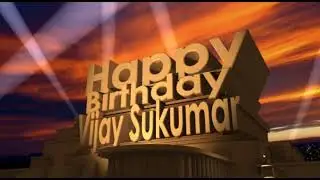 Happy Birthday Vijay Sukumar