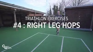 Triathlon Training with Professor Greg Whyte : Exercise 4 - Right leg hops