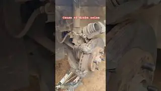Cause of brake noise car and bike #car brake pad damage #car wheel noise problem.