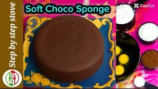 Perfect Soft Choco Sponge 🔥🍫/ Ultimate sponge Recipe/ light & Airy sponge Recipe/@StepbystepStove 