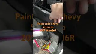 Paint code Chevy Silverado 2017