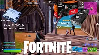 Ryzen 5 7600x3D + RX 7800XT | Fortnite Chapter 7 Season 1 | Trios Ranked Benchmark | Performance [2]