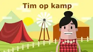Tim op kamp - educatief kinderfilmpje 👦🚗🚍🎒🔦👕👖🔥