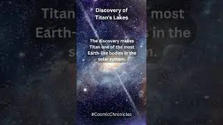 Discovery of Titan's Lake #space #universe #earth