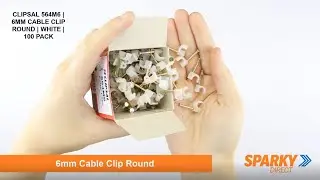 CLIPSAL 564M6 | 6MM CABLE CLIP ROUND | WHITE | 100 PACK