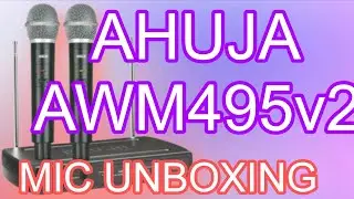 #best AHUJA DINAMIC MIC DUAL CHHANEL Microphone unboxing/AWM495V2..