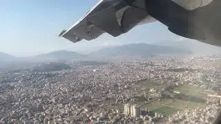 Landing at Kathmandu airport. One of the most dangerous airport in the world. TIA