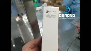 Kosmetische R&ouml;hre Flasche Box 3 Abmessung Klarfilm &Uuml;berwachen Abdichtung Verpackungsmaschine Box Fil