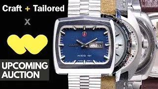 Craft + Tailored x WhatNot Auction Preview - Sept 6th