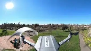 Top View 360&deg; Drone Flight