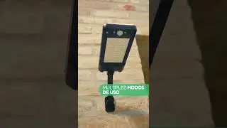 Reflector Led Solar Gadnic de Pared Con Sensor