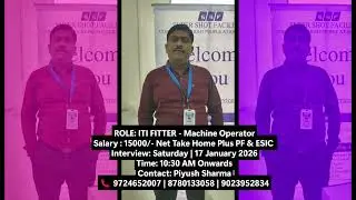 ITI JOBS- Machine Operator Job in Ahmedabad - Lambha contact on the no's shared in the Video.